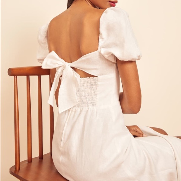 NWOT Reformation Denver Dress White - Picture 4 of 8